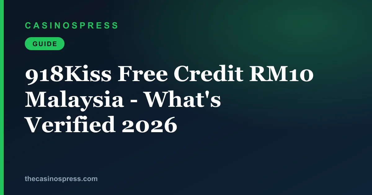 Free Credit Casino Malaysia 2026: Verified No Deposit List