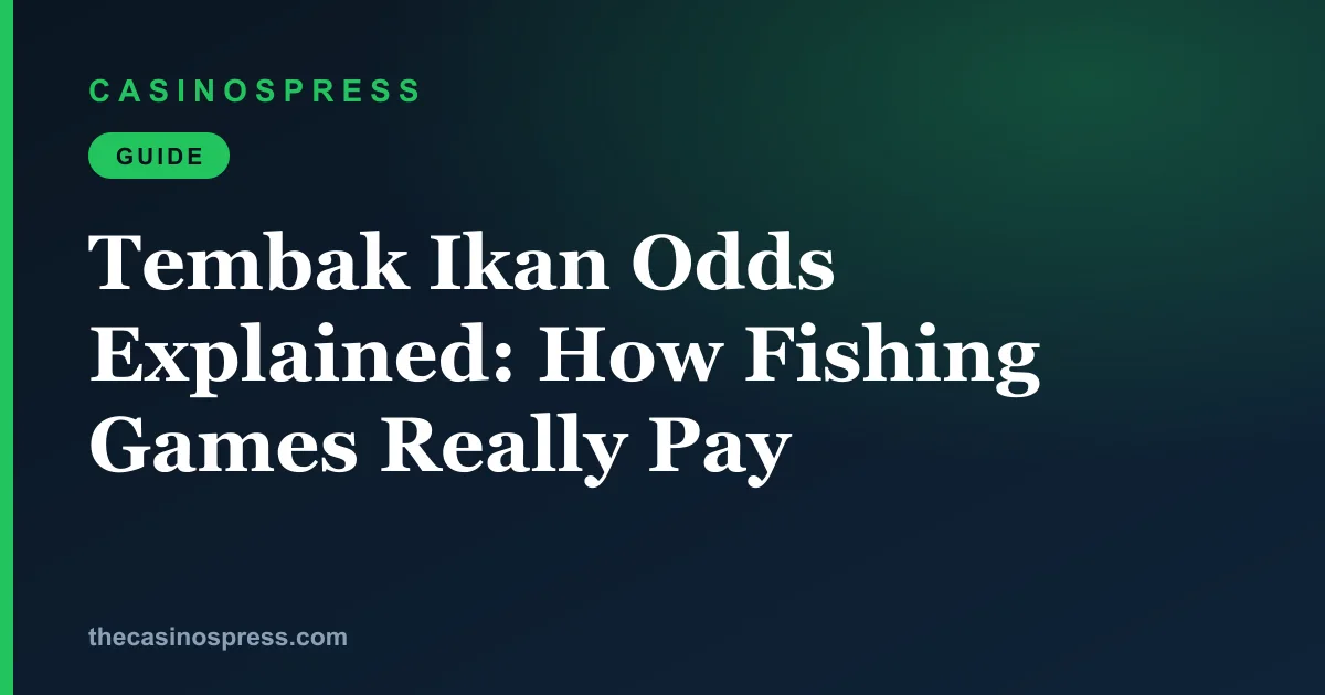 Tembak Ikan Odds Explained: How Fishing Games Really Pay