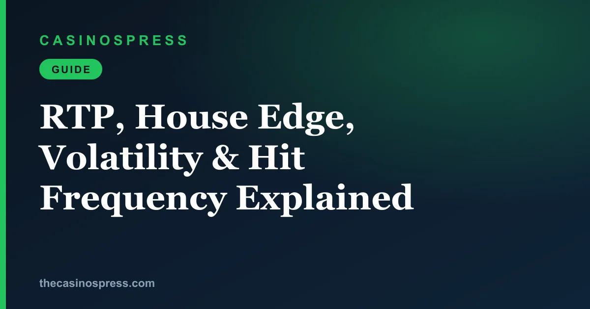 RTP, House Edge, Volatility & Hit Frequency Explained