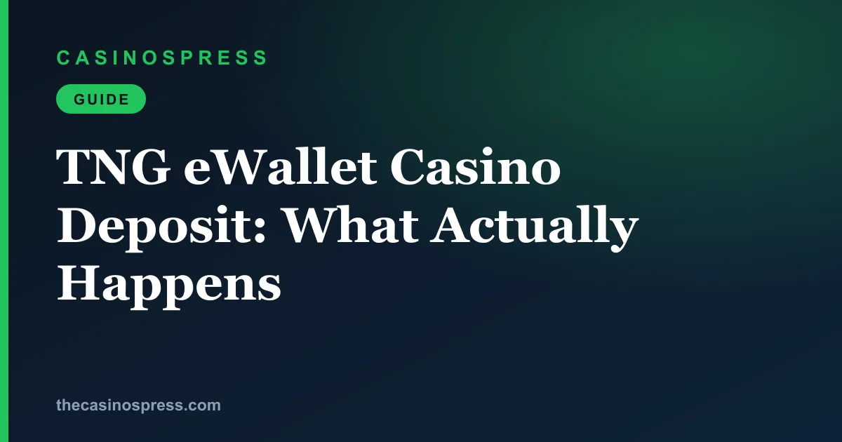 How a Touch ’n Go eWallet casino deposit actually moves in Malaysia: payment routes, account limits and checks before approving a transaction